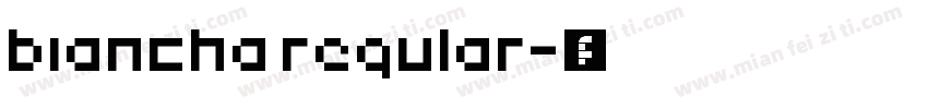 biancha regular字体转换
